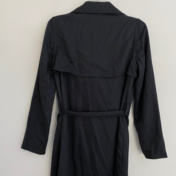 Vetta Capsule The Trench Black Coat Convertible Sleeveless Sz XS - Picture 9 of 15